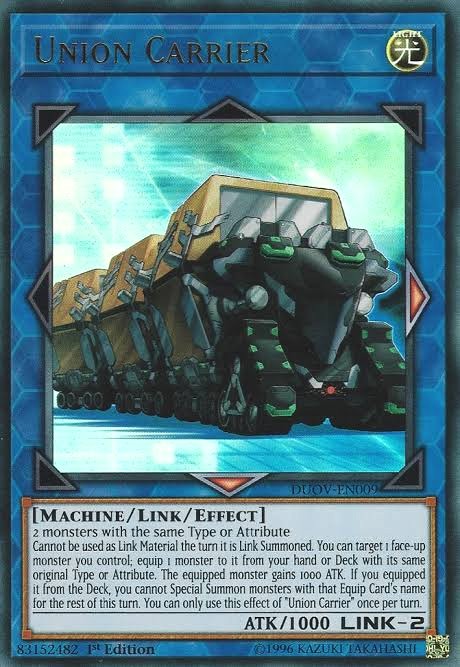 Union carrier yugioh card
